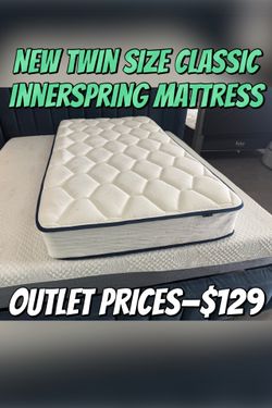 New Twin Size Classic Innerspring Mattress