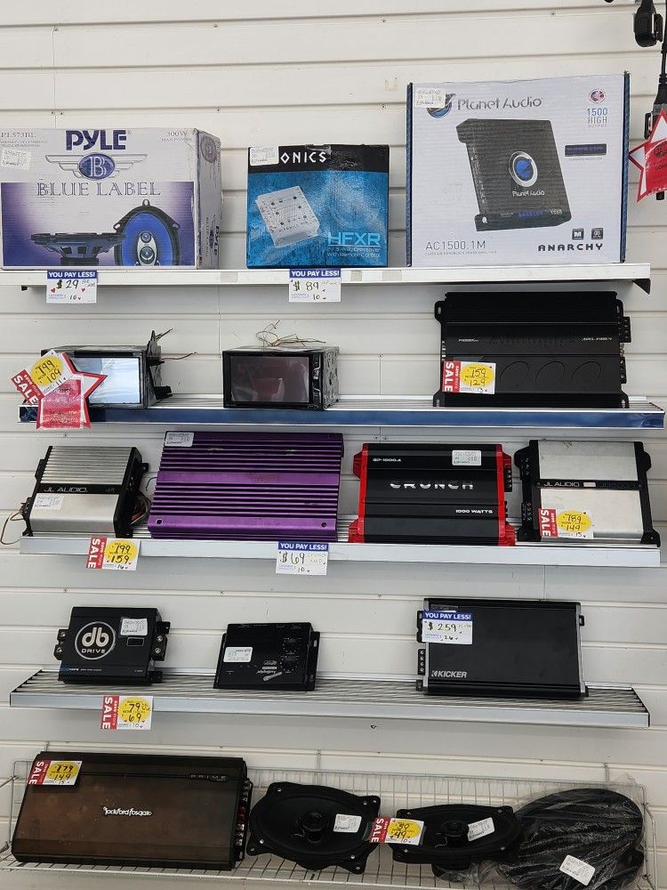 Car Audio Speakers Radios Amplifiers