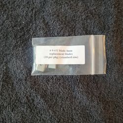 U-blades Sold in packs of 10 PCS. 4MM