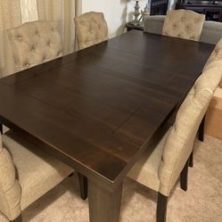 Beautiful Dining Table With Six Chairs