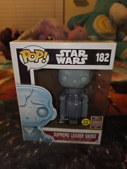 Funko Pop Star Wars Supreme Leader Snoke Glow in the Dark #182 2017 Exclusive