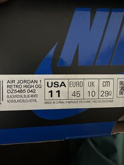 Air Jordan 1 Retro High OG Size 11