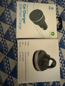 Car phone charger and holder