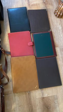 Lot of 6 Leather Portfolio Folders