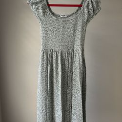 RSQ Women's Green and White Dress