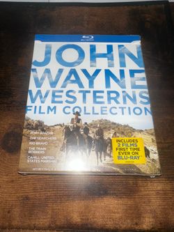 BRAND NEW John Wayne Westerns Film Collection on Blu-ray 5 discs