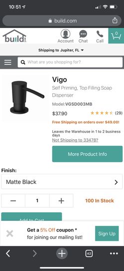 Counter soap dispenser