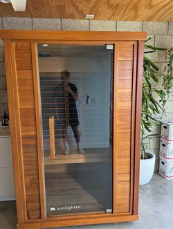 Sunlighten Signature FS II 2-Person Full Spectrum Infrared Sauna in Eucalyptus