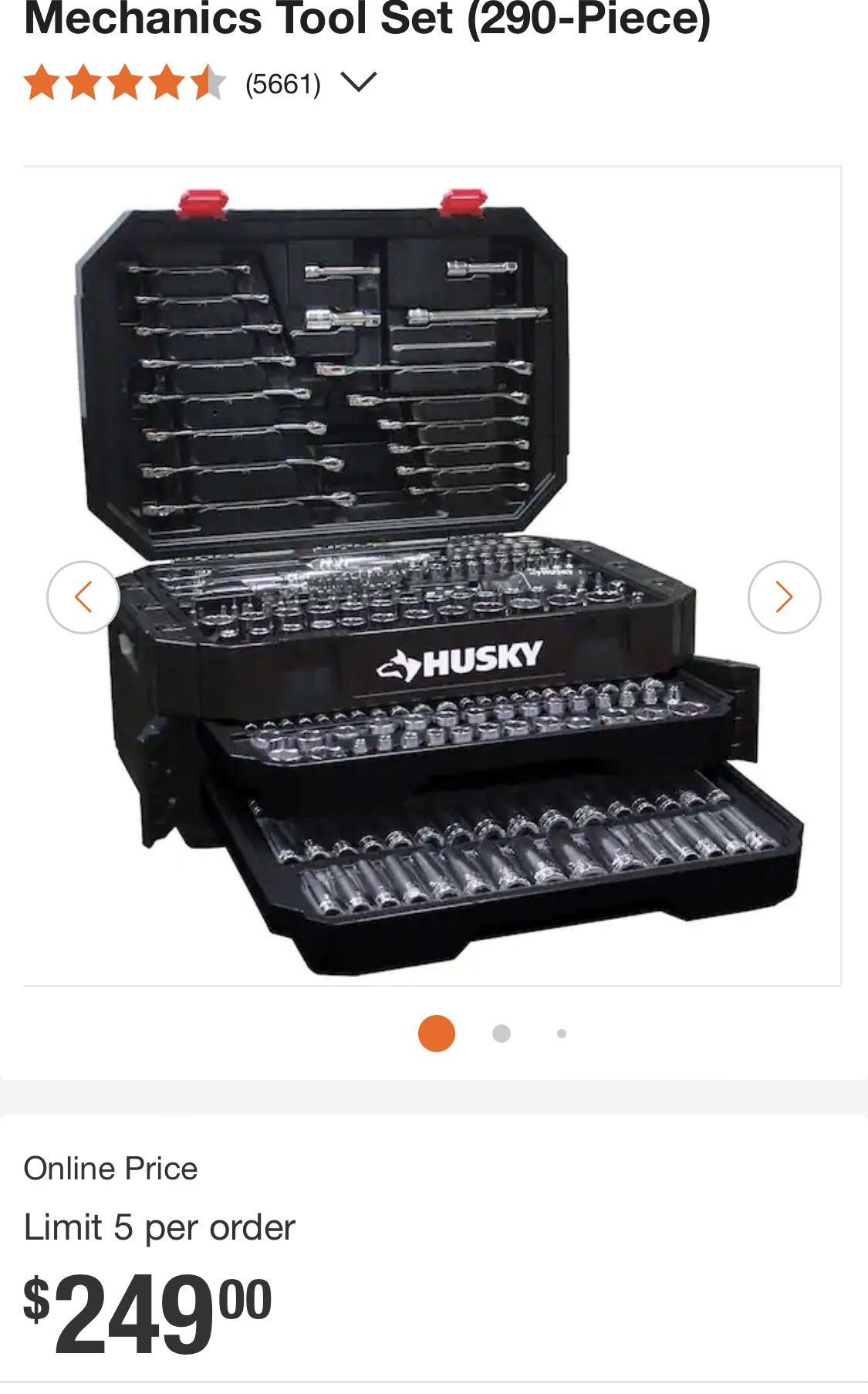 Husky Mechanics Tool Set (290-Piece)