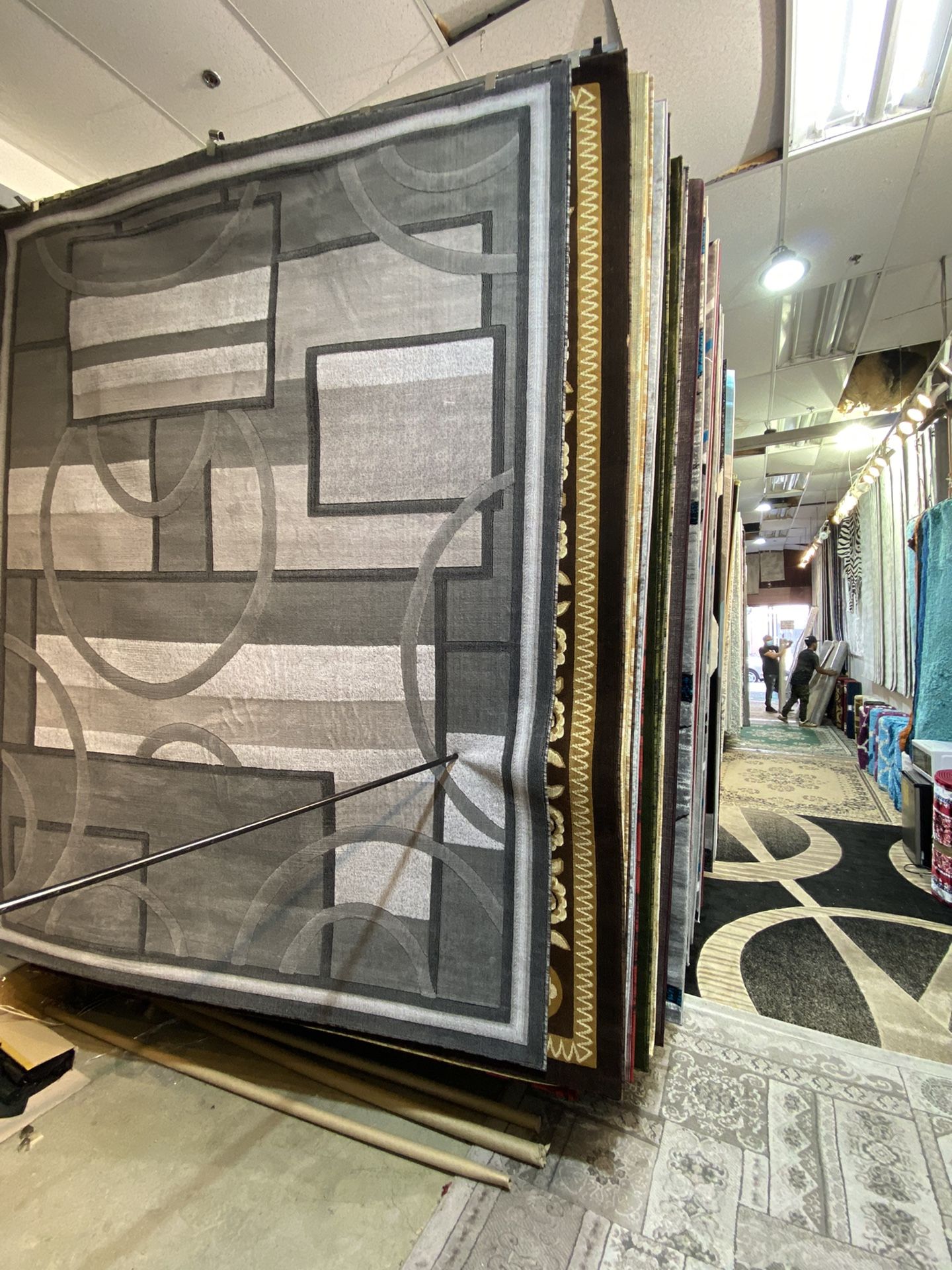 8x10 Area Rugs Carpet Rugs Modern Design Thick Colors Gray