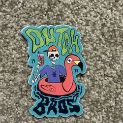 Dutch Bros “Skeleton Floater” Sticker