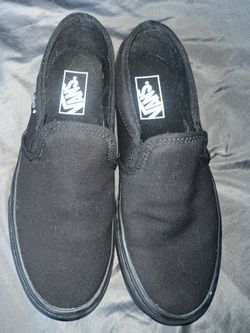 New Woman’s VAN’S Black Slip On Sz 7.5