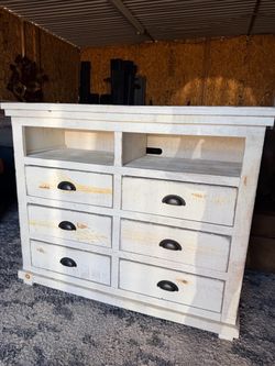 *Dimensions: W48” x D18” x H40” *Excellent condition *All 6 drawers work perfectly *Rustic style and finish