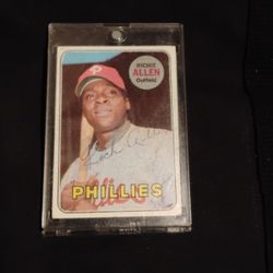 Richie Allen Autographed Baseball Card 
