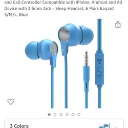 Brand New Blue Headphones 