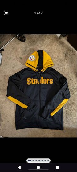 Nike NFL Pittsburgh Steelers Therma Fit Zip Up Hoodie Medium 