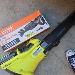 Leaf Blower With Charger Also Jigsaw