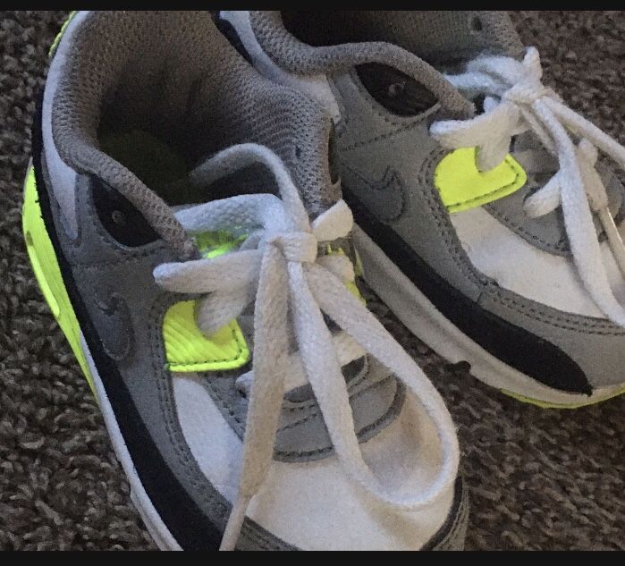 Green White Airmax Sz 7c Boys