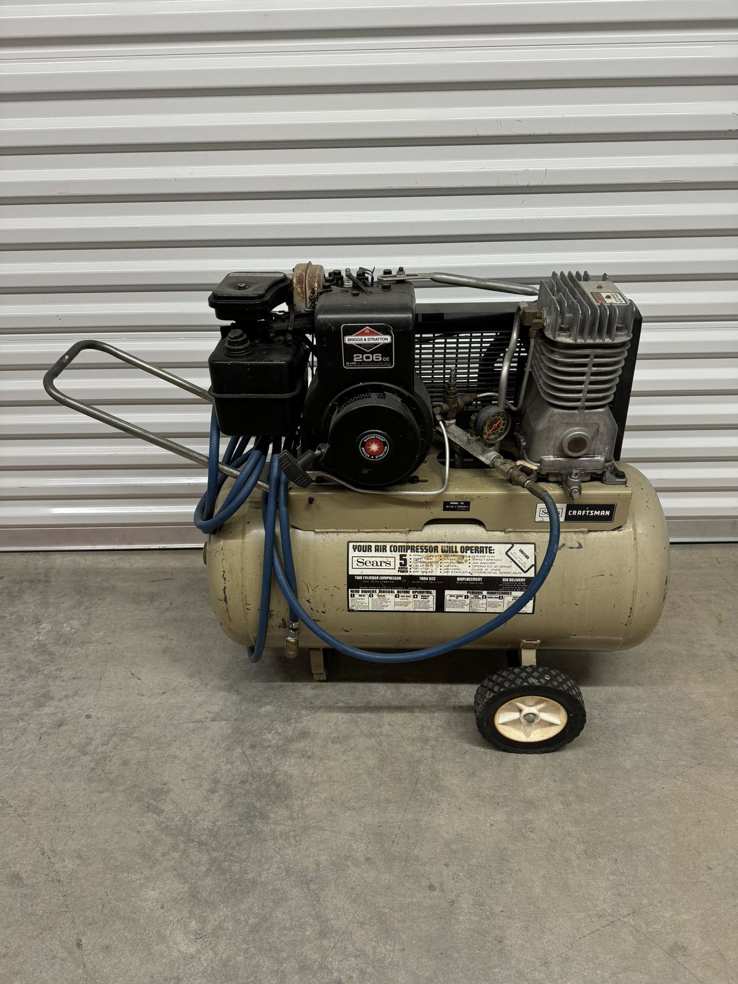 Gas Power Air Compressor 