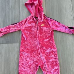 Nike Velour Onesie 12M