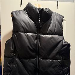 Black Puffer Vest 