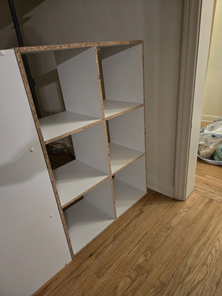 Storage Cube Six Section - White
