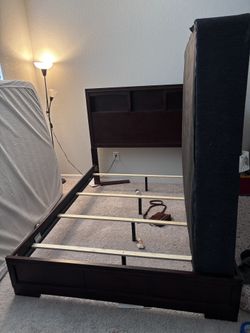 Queen Bed Frame with foundation