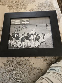 Signed David Wells perfect game picture