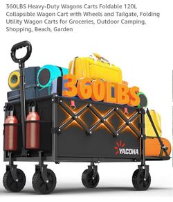 NEW 360LBS HEAVY DUTY WAGON CART