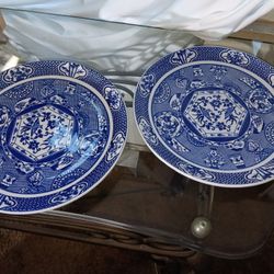 Vintage Blue And White PorcelainDishes