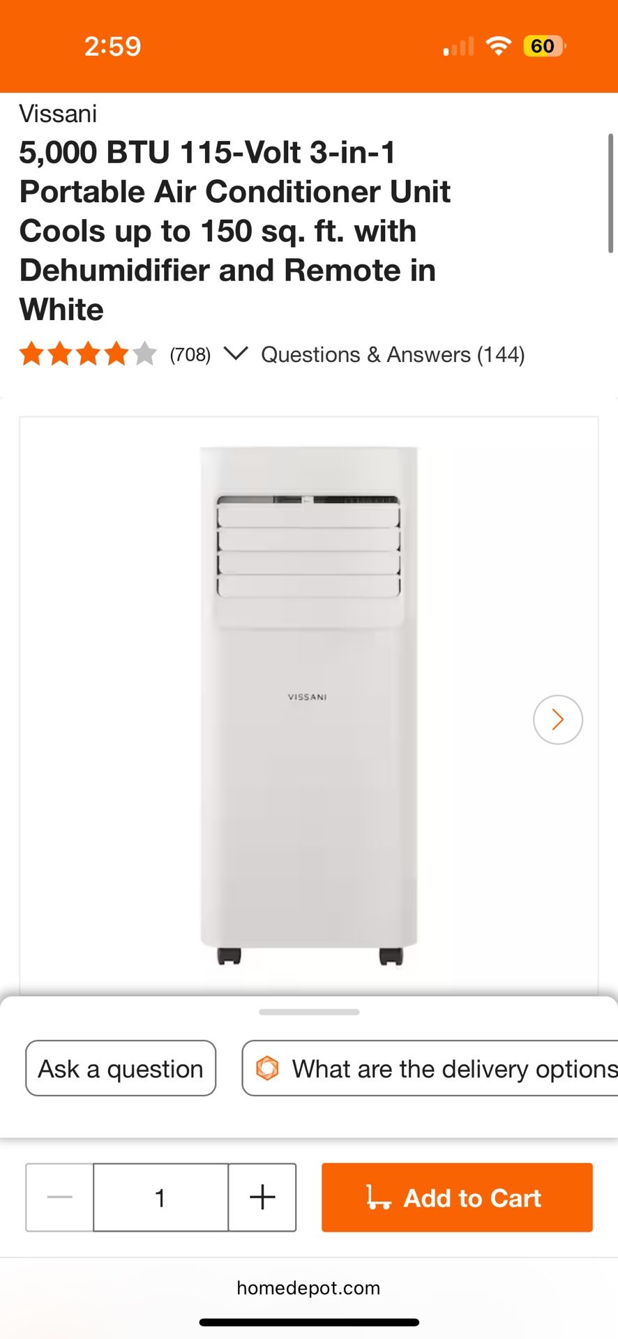 Portable Air Conditioner Brand New