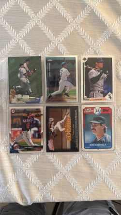 6-Card Mixed Baseball Lot – 90s Chrome, Inserts & RC