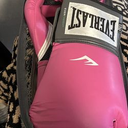 Pink Everlast Boxing Gloves 