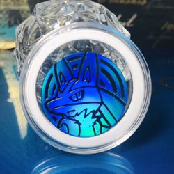 POKEMON COIN HOLOGRAM TRADING COIN LUCARIO