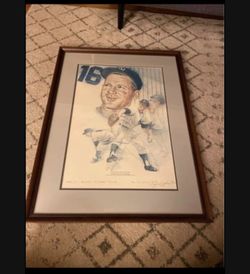 WHITEY FORD-SIGNED COLOR 25/236 prints series YANKEES 1953 RARE!  limted edtion