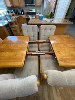China Cabinet and Dining Room Table Set