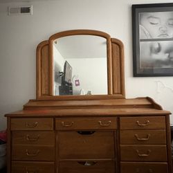 Large Dresser With Mirror