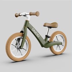DMDD 12” Balance Bike for Toddlers 2–5 – Lightweight Green – New!