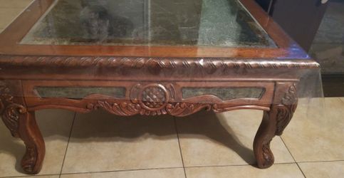 Beautiful Marble Coffee Table End Tables And Entry Table With Matching Mirror