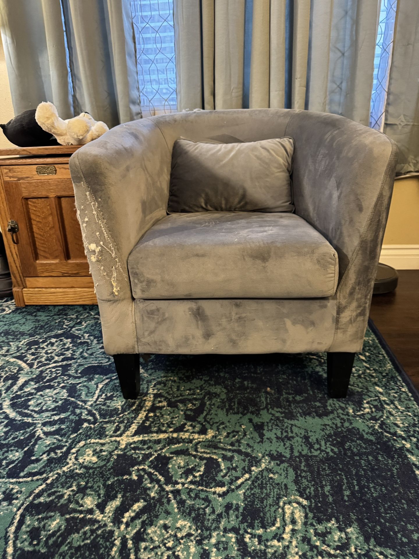 Blue Accent Chair 