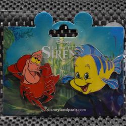 Disney Paris Sebastian & Flounder 2 Pin set