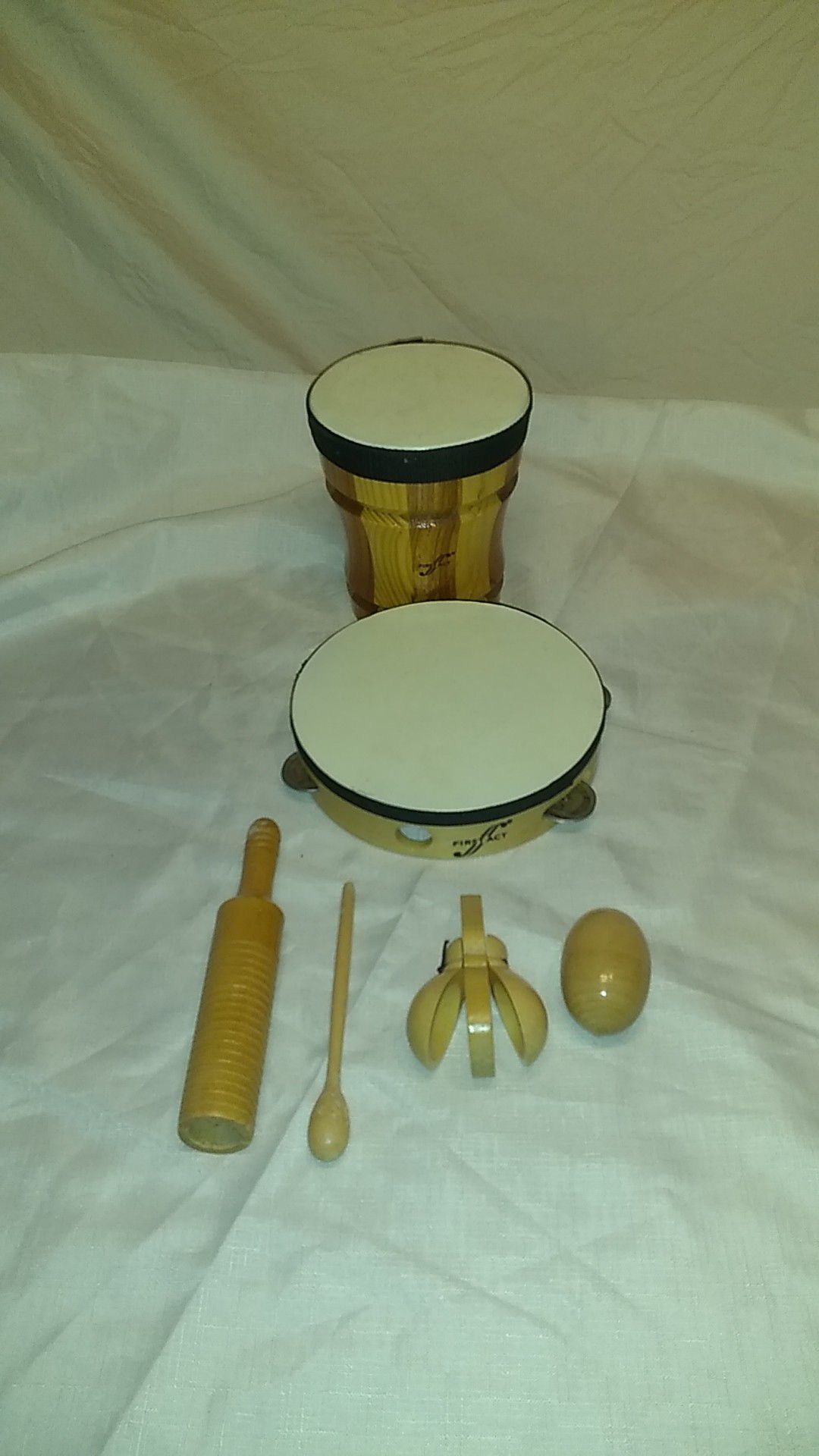 6 piece first act percussion starter kit