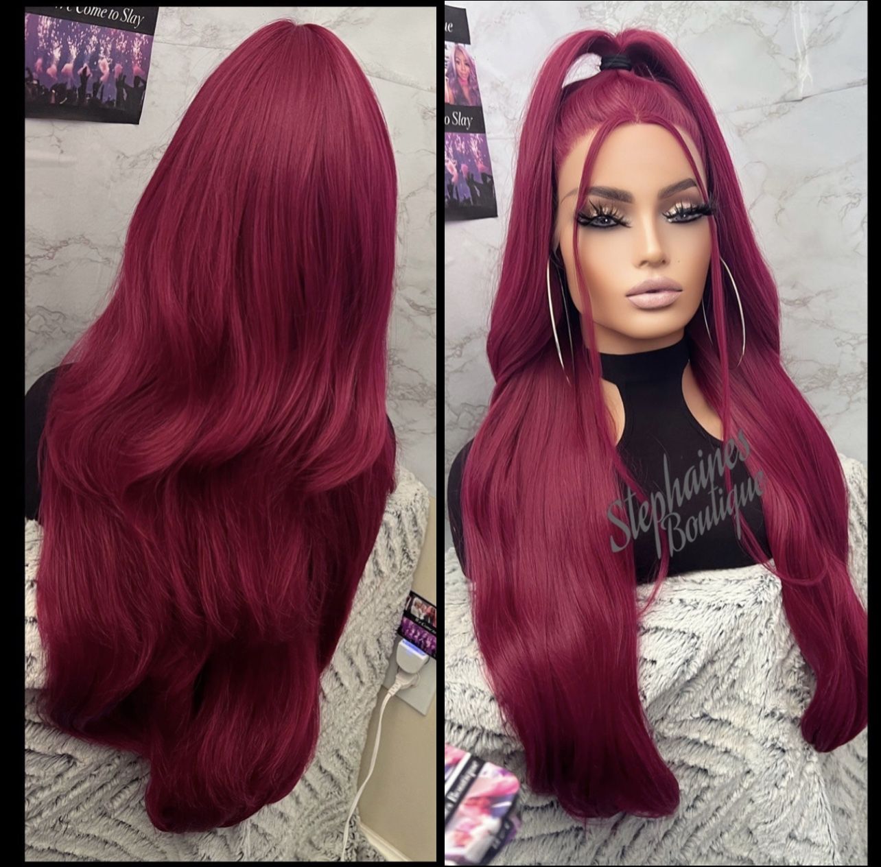 Human Hair Blended Lace Front Wig