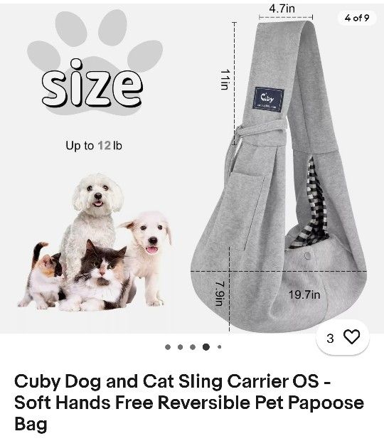Cuby- Dog/ Cat Sling