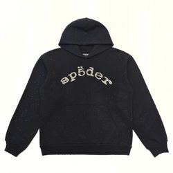 Black Spider Rhinestone Hoodie