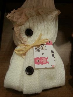 Toddler girl ruffle leg warmers
