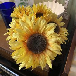 Beautiful Artificial Sunflowers for a Vase