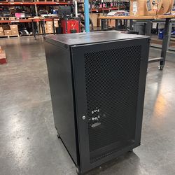 22U Wall Mount Network/Server Rack Cabinet. Sturdy metal with a locking perforated door $200