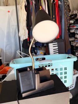 Desk Lamp with USB & Extra outlet