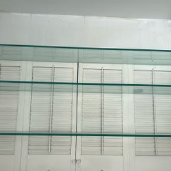 3ea Glass Shelves 51 1/2” Long X 3/8” Thick